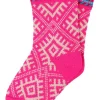 Danechalet Wool Socks Neon Pink/offwhite