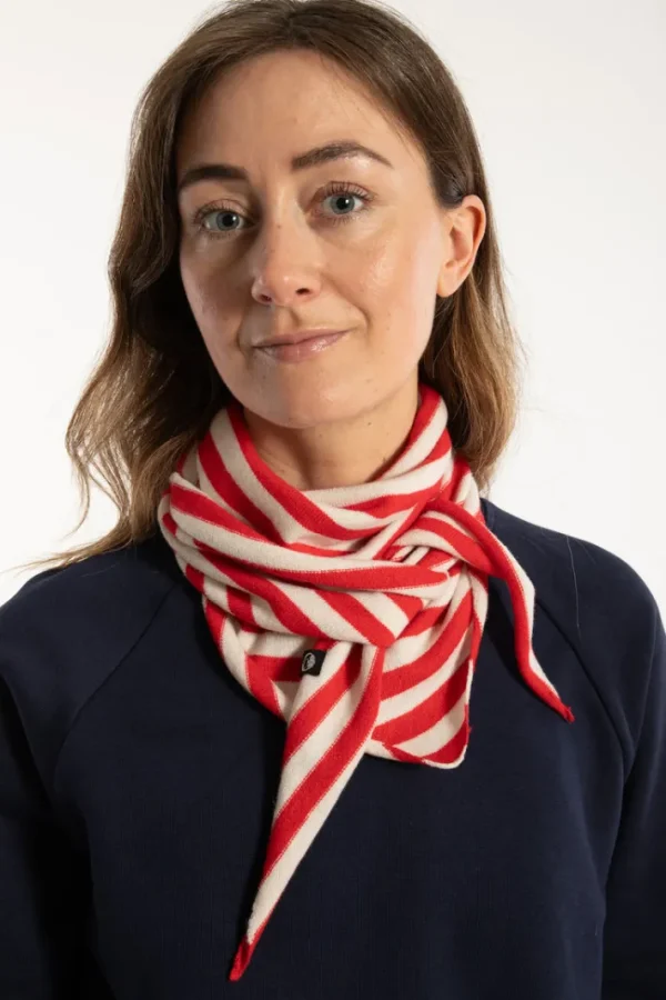 Danechic Merino Scarf - Flame/Chalk