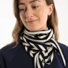Danechic Merino Scarf - Navy/chalk