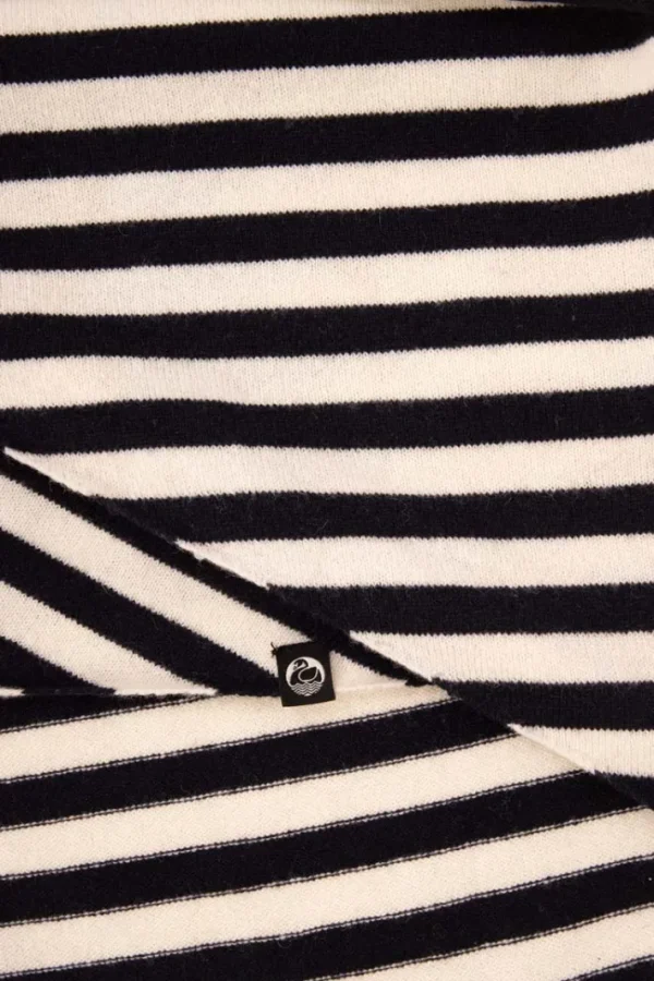 Danechic Merino Scarf - Navy/chalk