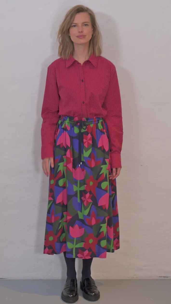 daneclassic_searsucker_sh_6.webp Daneclassic Searsucker Shirt Dark Bordeaux/Power Pink