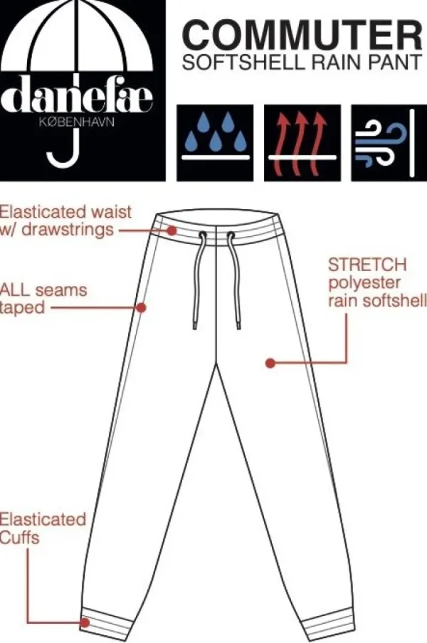 Danecommuter Rain Pants Black