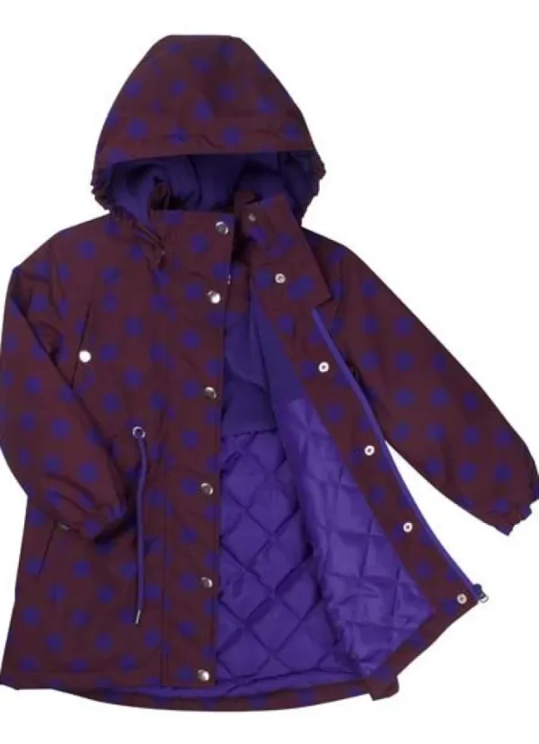 Danecookie Winter Jacket Dark Bdx/Purple Blue DOTS