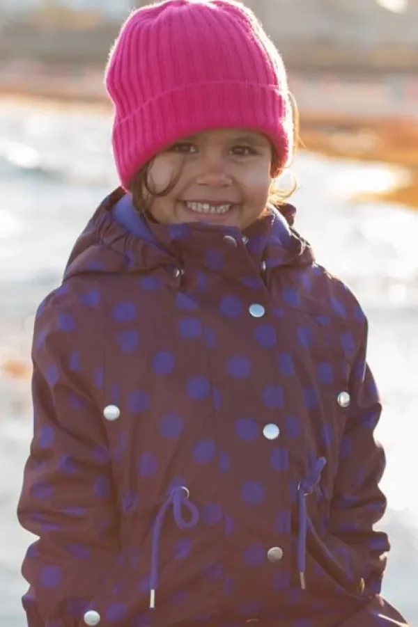 Danecookie Winter Jacket Dark Bdx/Purple Blue DOTS