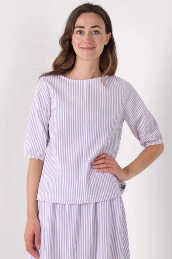 Danecremant Searsucker Shirt Lavender/Chalk