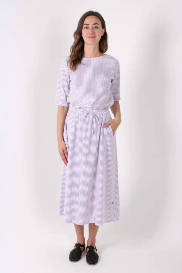 Danecremant Searsucker Shirt Lavender/Chalk