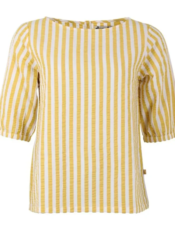 Danecremant Searsucker Shirt Faded Yellow/Chalk