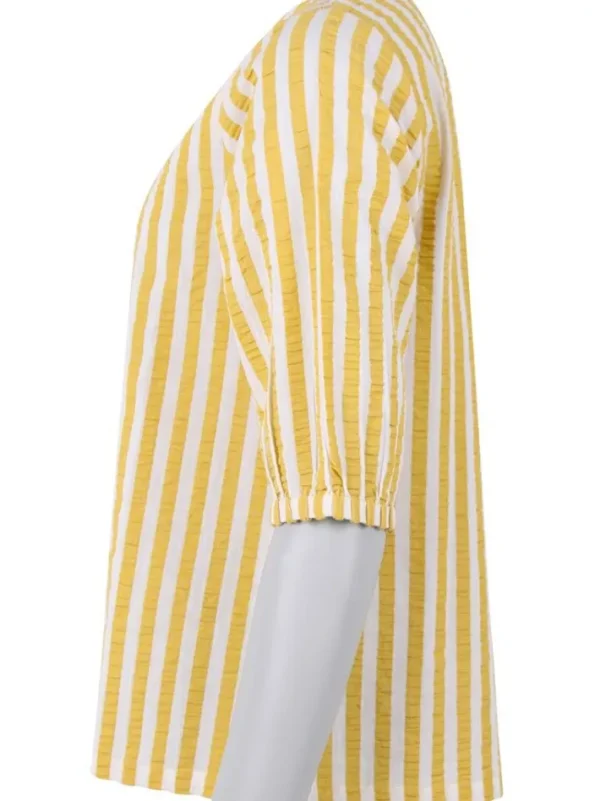 Danecremant Searsucker Shirt Faded Yellow/Chalk