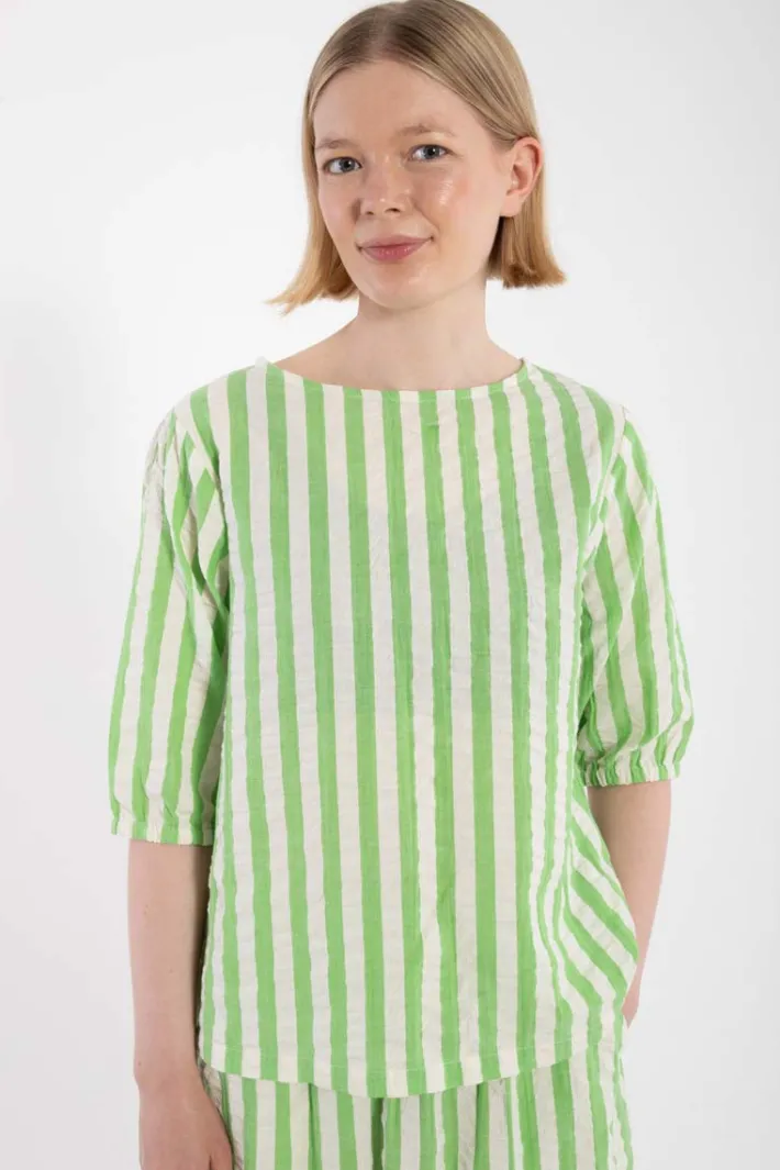 danecremant_seersucker_sh_0-1.webp Danecremant Seersucker Shirt Bright Green/Chalk