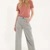 Danedaisy Light Canvas Pants Milkboy Stripe