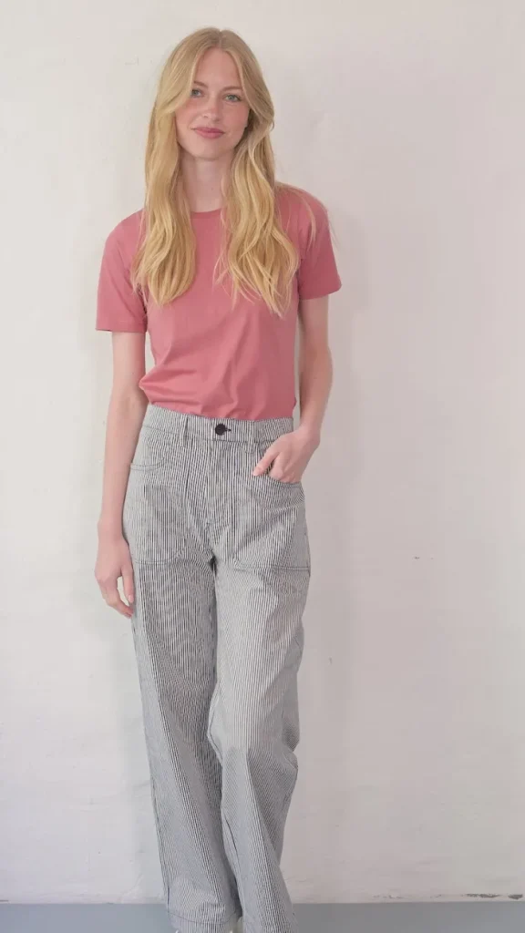 Danedaisy Light Canvas Pants Milkboy Stripe