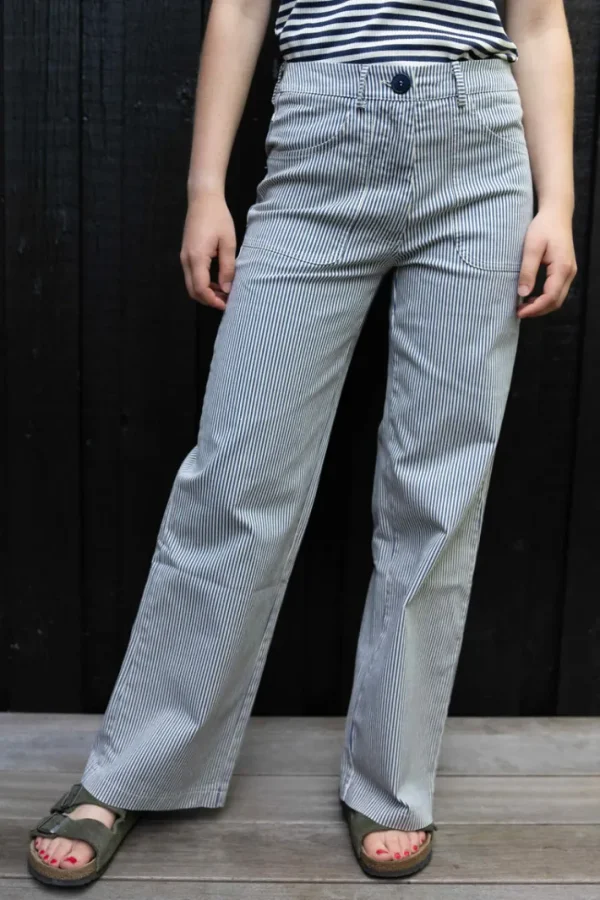 Danedaisy Stretch Canvas Pants Dk Navy/Chalk