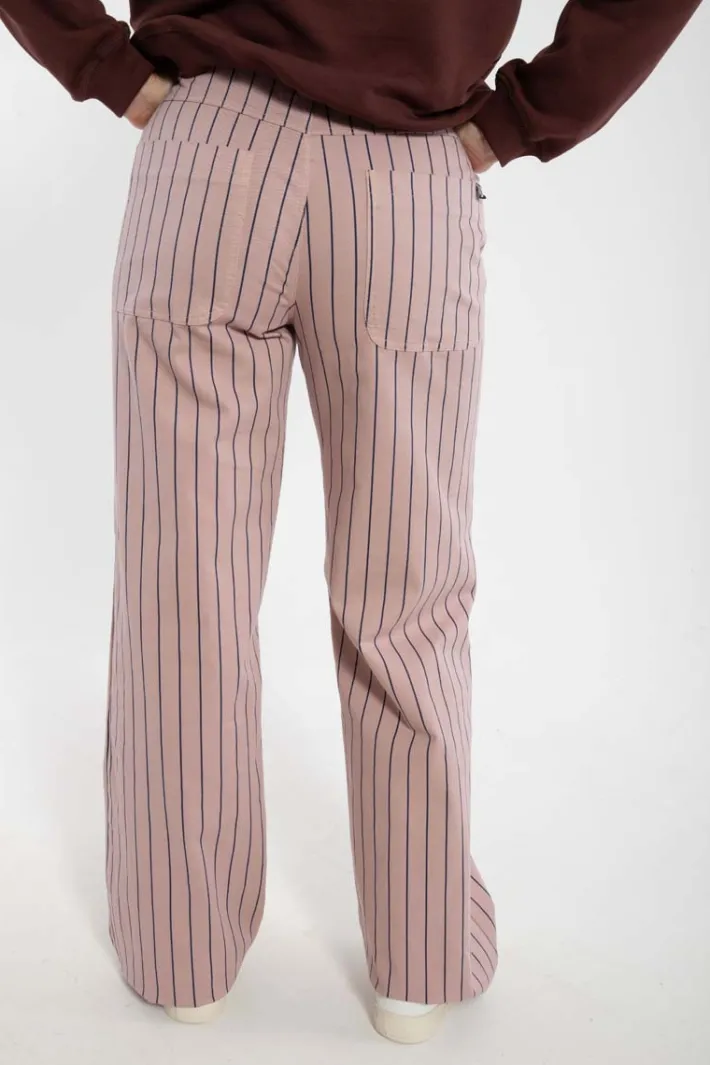 danedaisy_stretch_canvas__1-1.webp Danedaisy Stretch Canvas Pants Rose Beige/Dk Navy
