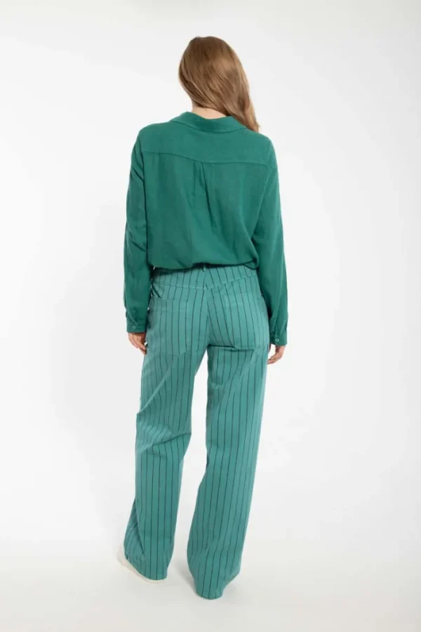 Danedaisy Stretch Canvas Pants Dk Navy/Verde