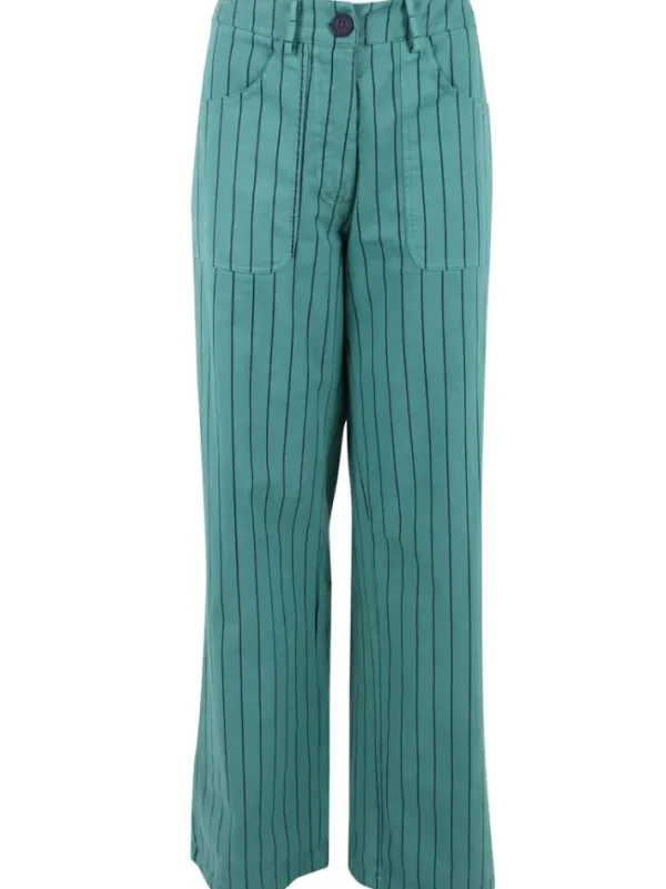 Danedaisy Stretch Canvas Pants Dk Navy/Verde