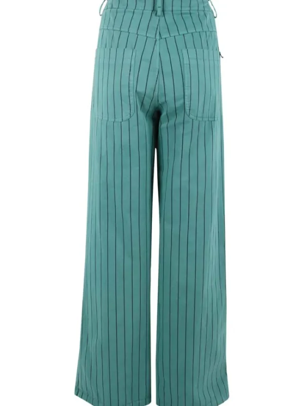 Danedaisy Stretch Canvas Pants Dk Navy/Verde
