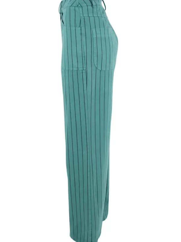 Danedaisy Stretch Canvas Pants Dk Navy/Verde