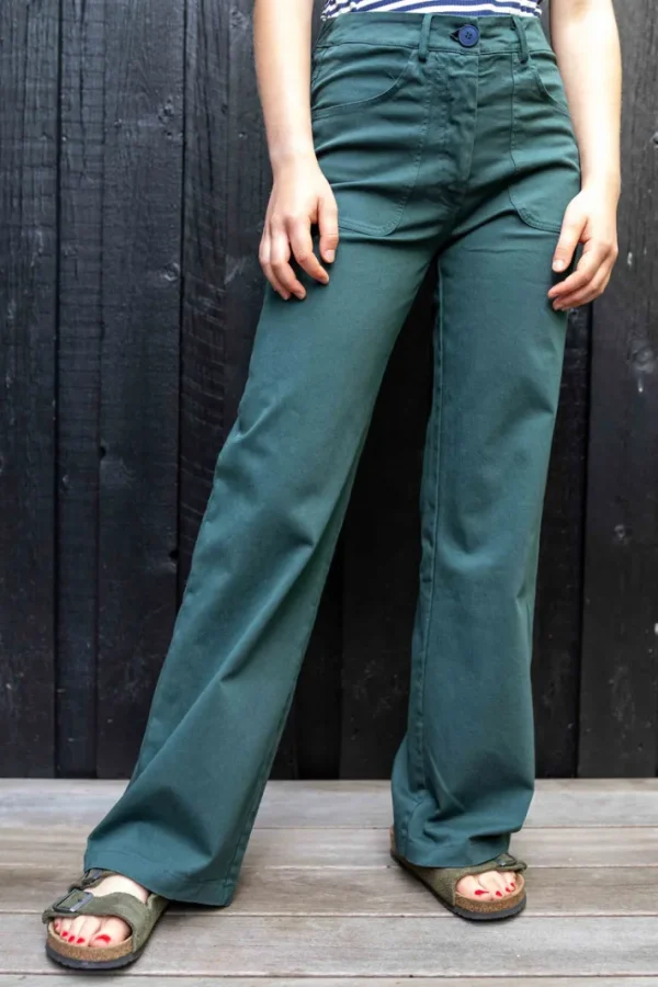 Danedaisy Stretch Twill Pants Dk Forest