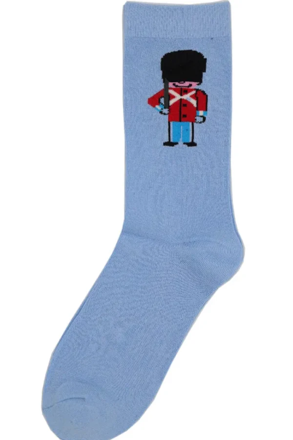 Danedanmark Mens Socks Lt Blue SOLDAT