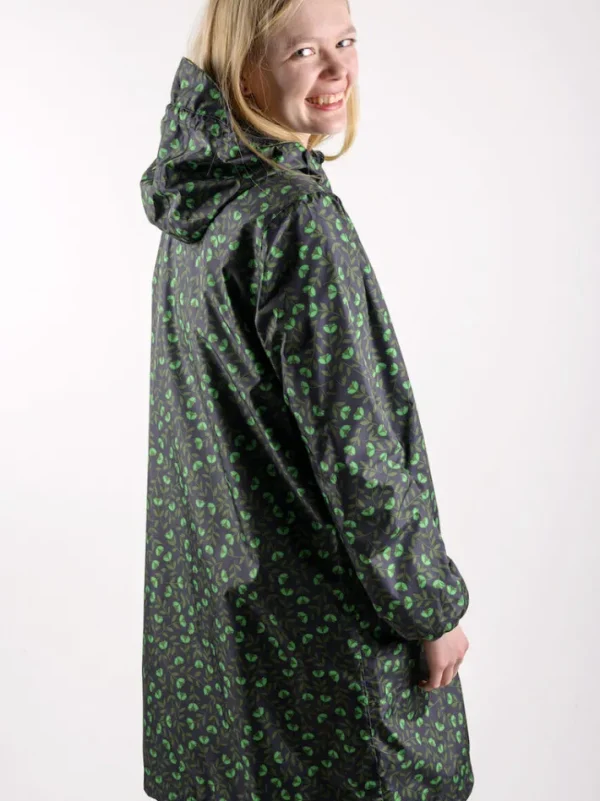 Danedith Rainjacket Black/khaki Fleurie