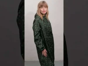 Danedith Rainjacket Black/khaki Fleurie