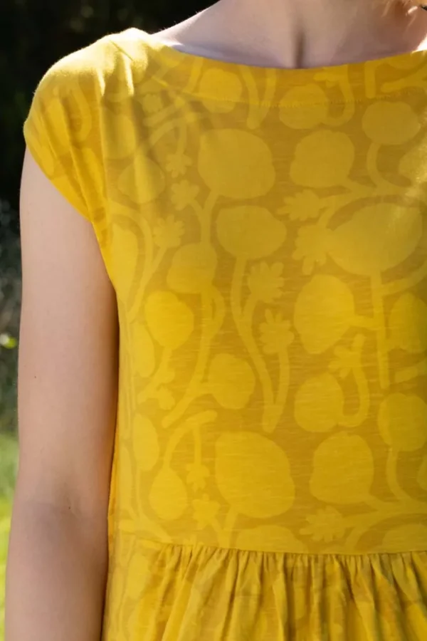 Danedomenica Slub Dress Yellow POPTONE