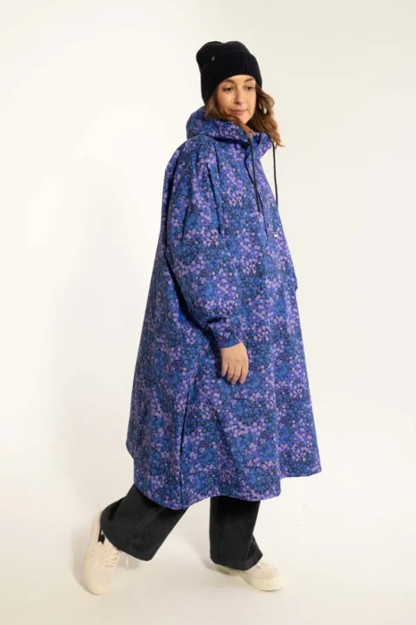 Danedream Drops Rain Poncho Dark Navy BERRYGOOD
