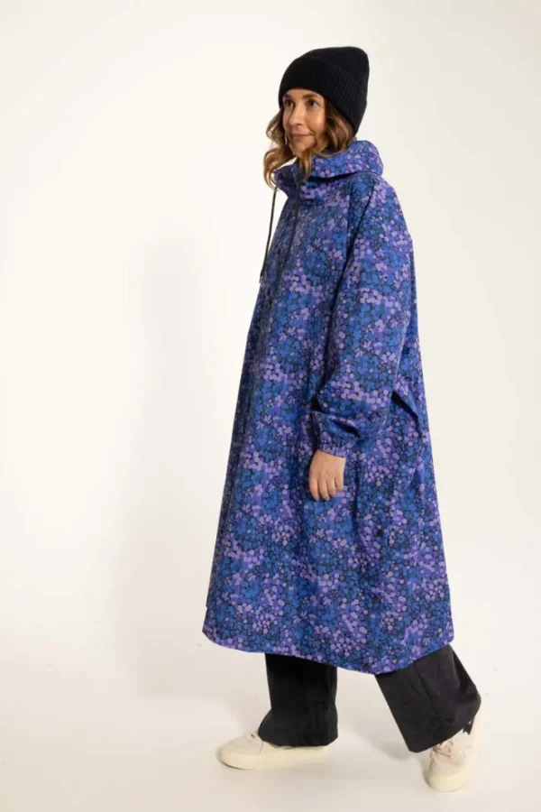 Danedream Drops Rain Poncho Dark Navy BERRYGOOD
