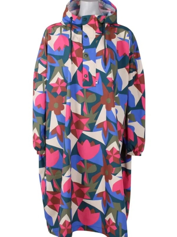 Danedream Drops Rain Poncho Dark Slate GEOFLEUR