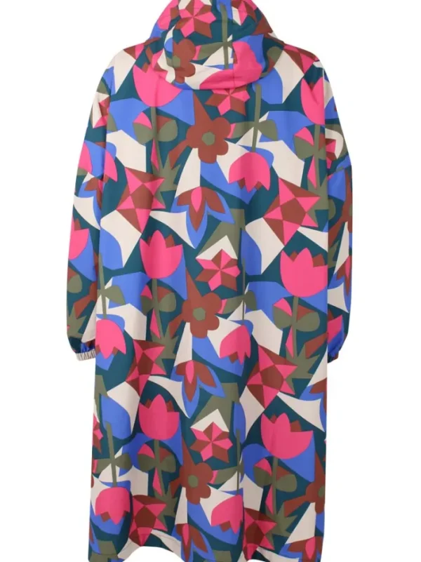 Danedream Drops Rain Poncho Dark Slate GEOFLEUR