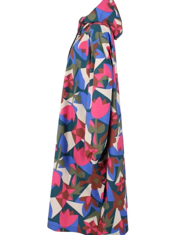 Danedream Drops Rain Poncho Dark Slate GEOFLEUR