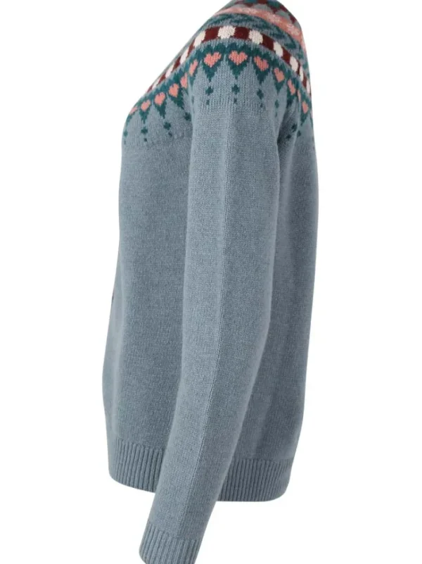 Danefondue Wool Cardigan Blue Grey