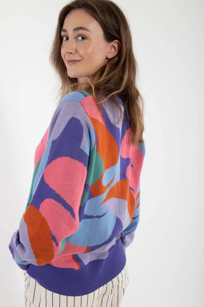 danefox_cotton_jaquard_sw_1.webp Danefox Cotton Jaquard Sweater Cold Purple TROPS