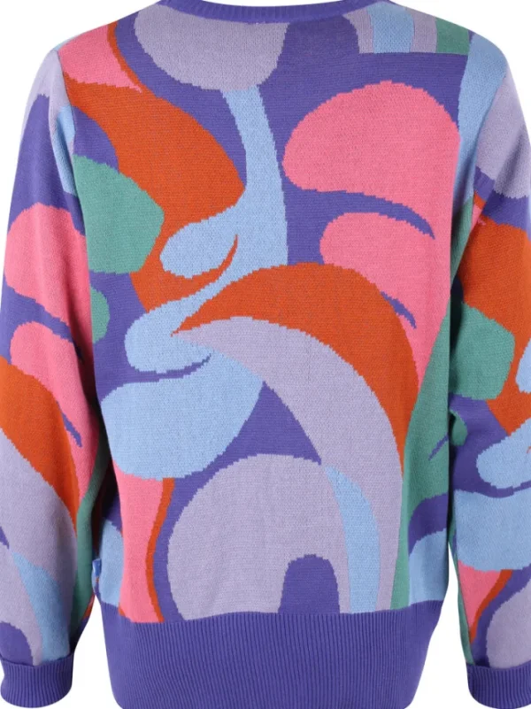 Danefox Cotton Jaquard Sweater Cold Purple TROPS