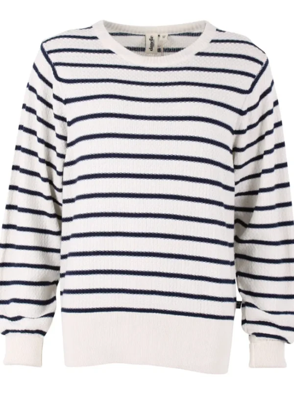 Danefox Cotton Knit Sweater Chalk/Dk Navy