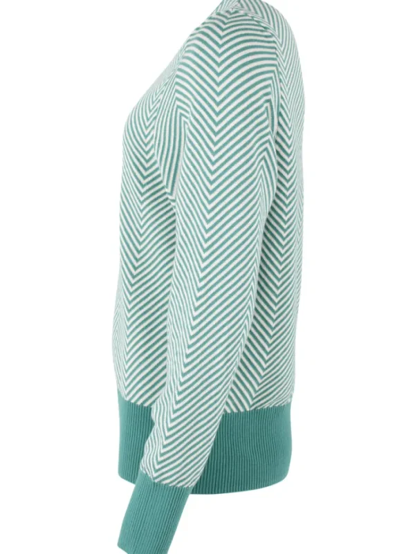 Danefox Cotton Knit Sweater Light Slate/Chalk