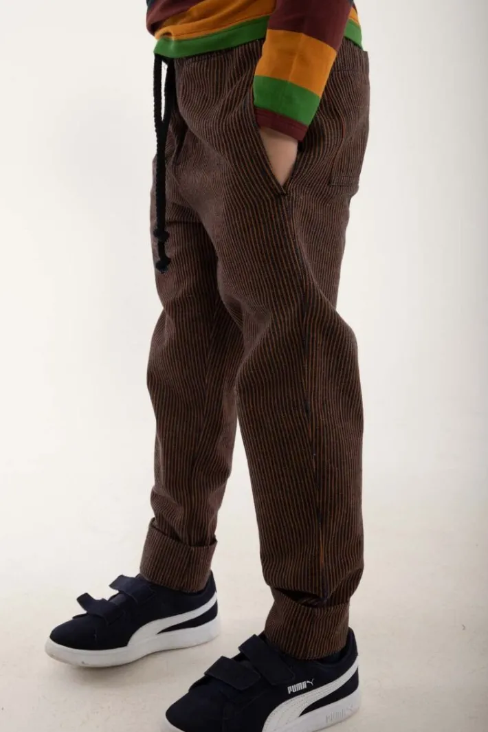 danefrede_denim_pants_mil_2.webp Danefrede Denim Pants Milk Boy Stripe Dk Navy/Occer