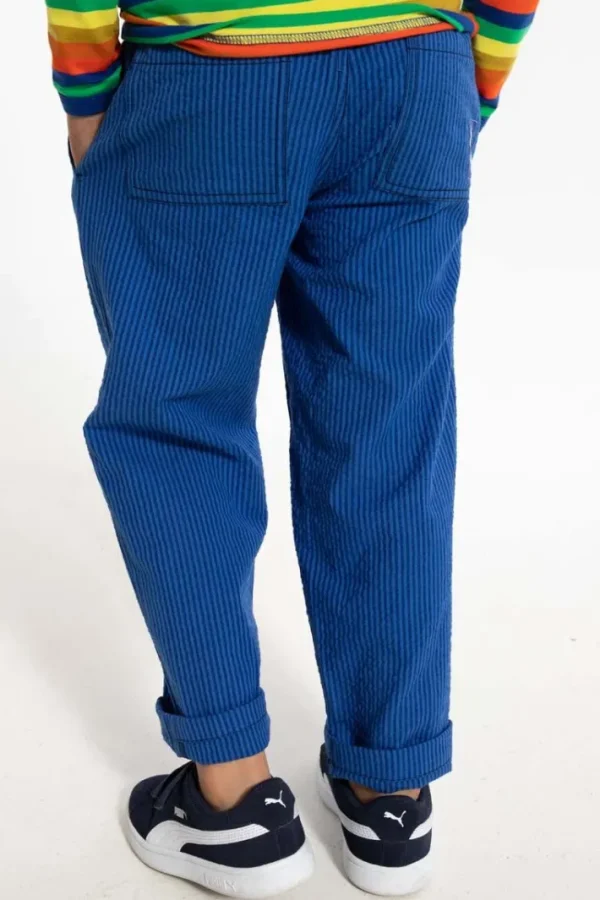 Danefrede Searsucker Pants Deep Marine/Klein Blue