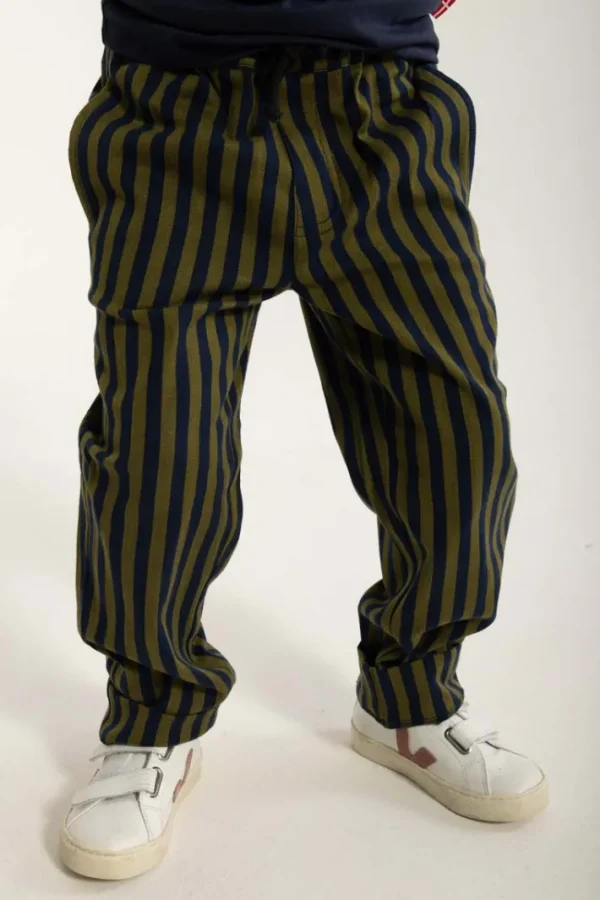 Danefrede Stretch Canvas Pants Olive/Dark Navy