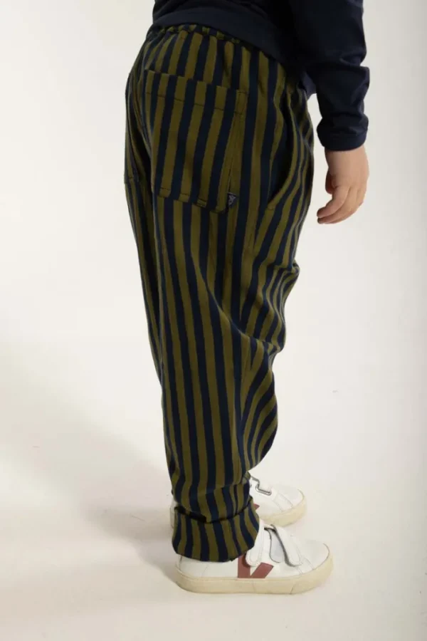 Danefrede Stretch Canvas Pants Olive/Dark Navy