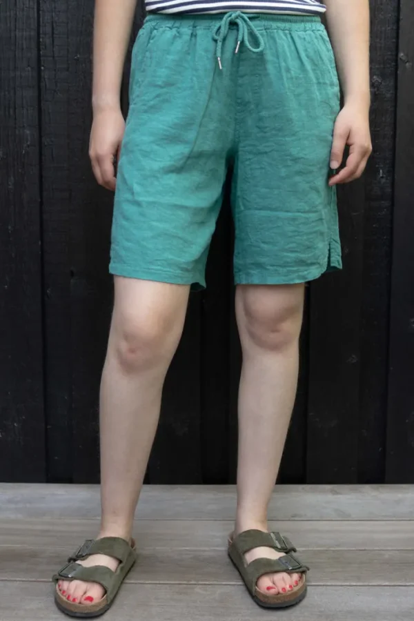 Danegames Modal Linnen Shorts Light Slate