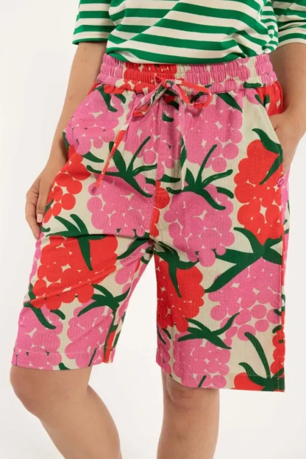 Danegames Searsucker Shorts Super Pink/Bright Red MAXIBERRY