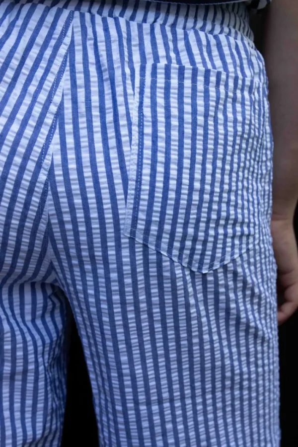 Danegames Searsucker Shorts Dk Navy/Chalk