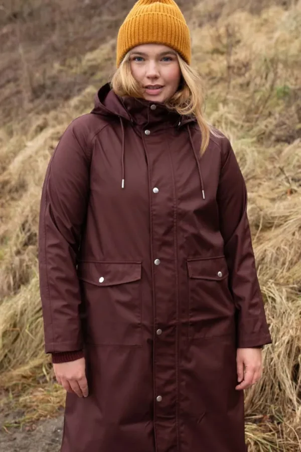 Danegarden Raincoat Dark Bordeaux