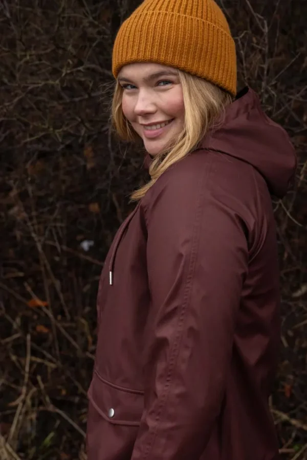 Danegarden Raincoat Dark Bordeaux