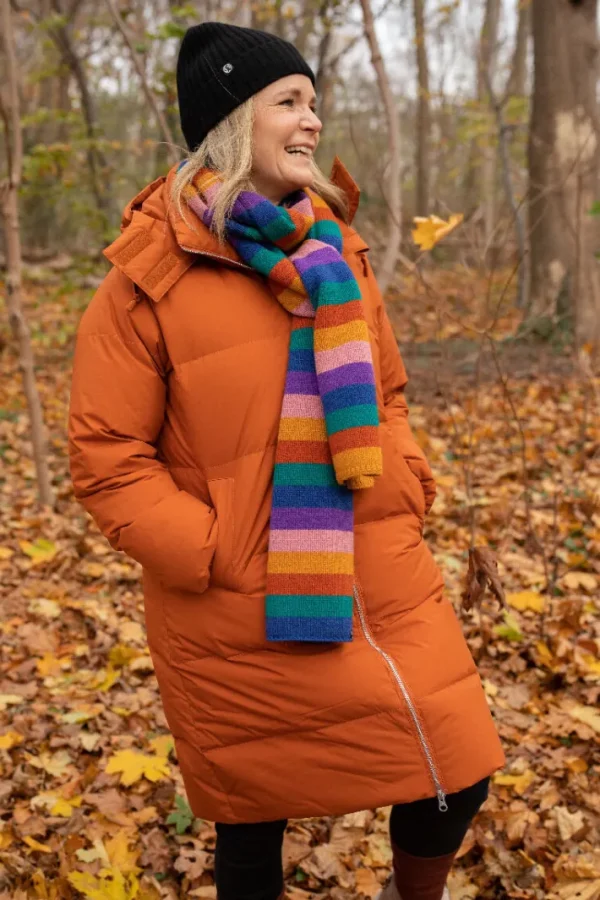 Daneget Down Winter Coat Rust