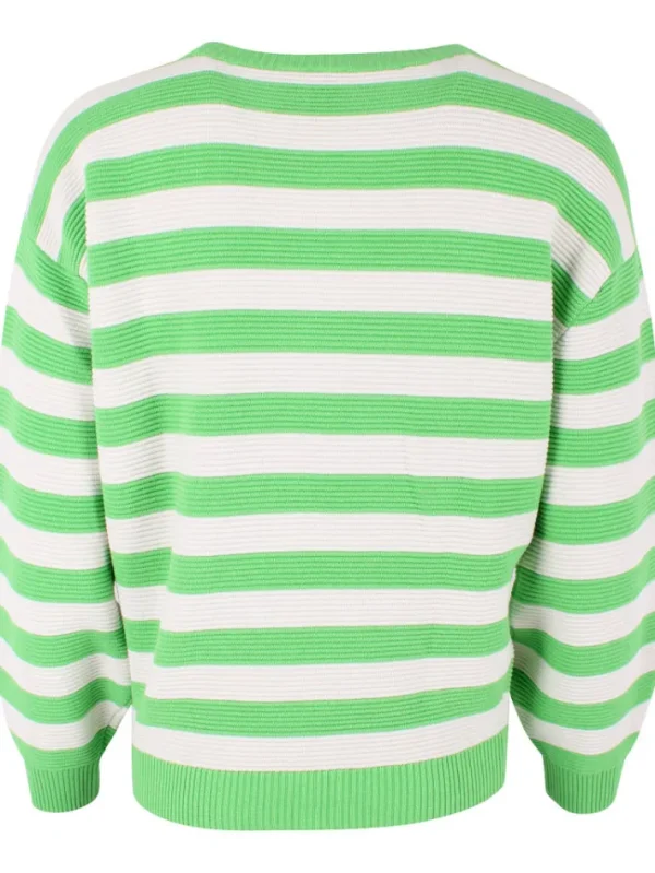 Danegold 3D Knit Sweater Bright Green/Chalk