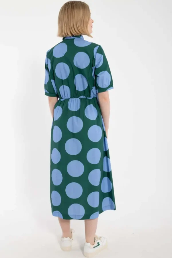Daneguldhorn Smooth Poplin Dress Verde DREAMYDOTS