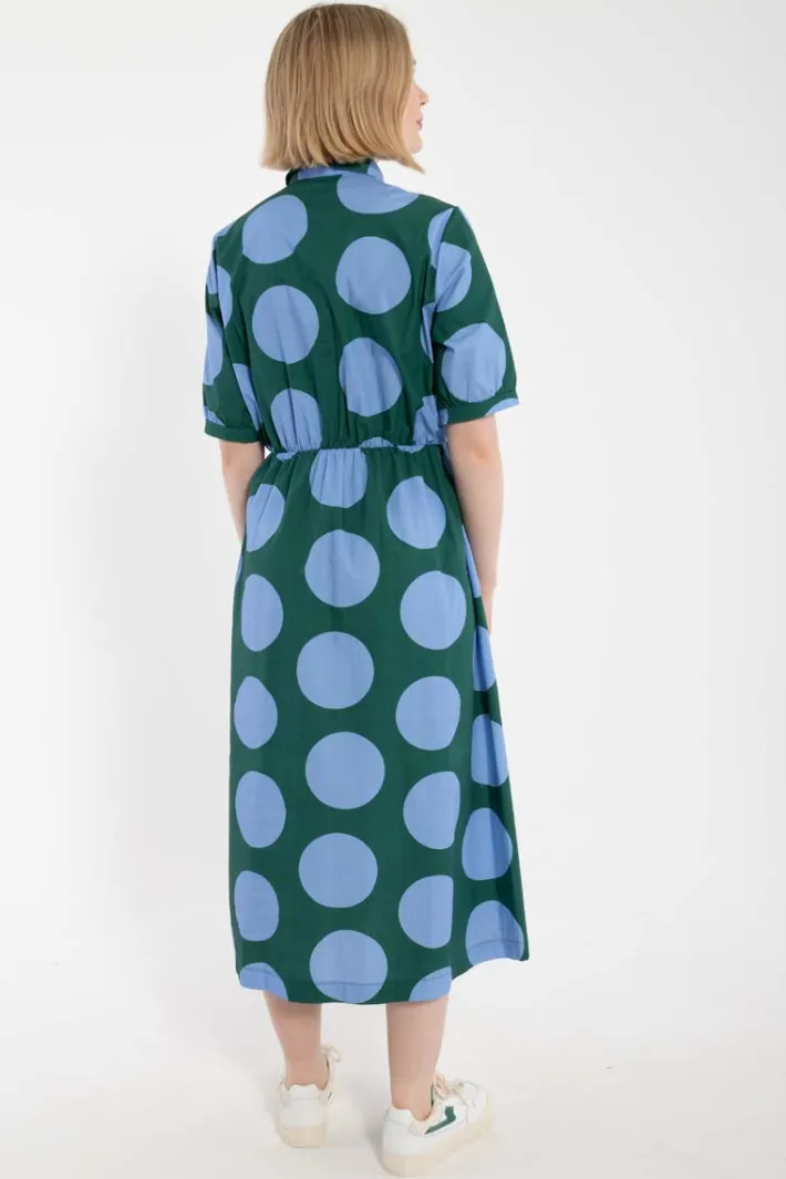 daneguldhorn_smooth_popli_3.webp Daneguldhorn Smooth Poplin Dress Verde DREAMYDOTS