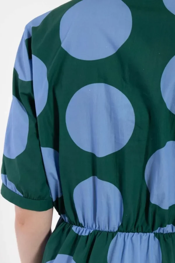 Daneguldhorn Smooth Poplin Dress Verde DREAMYDOTS